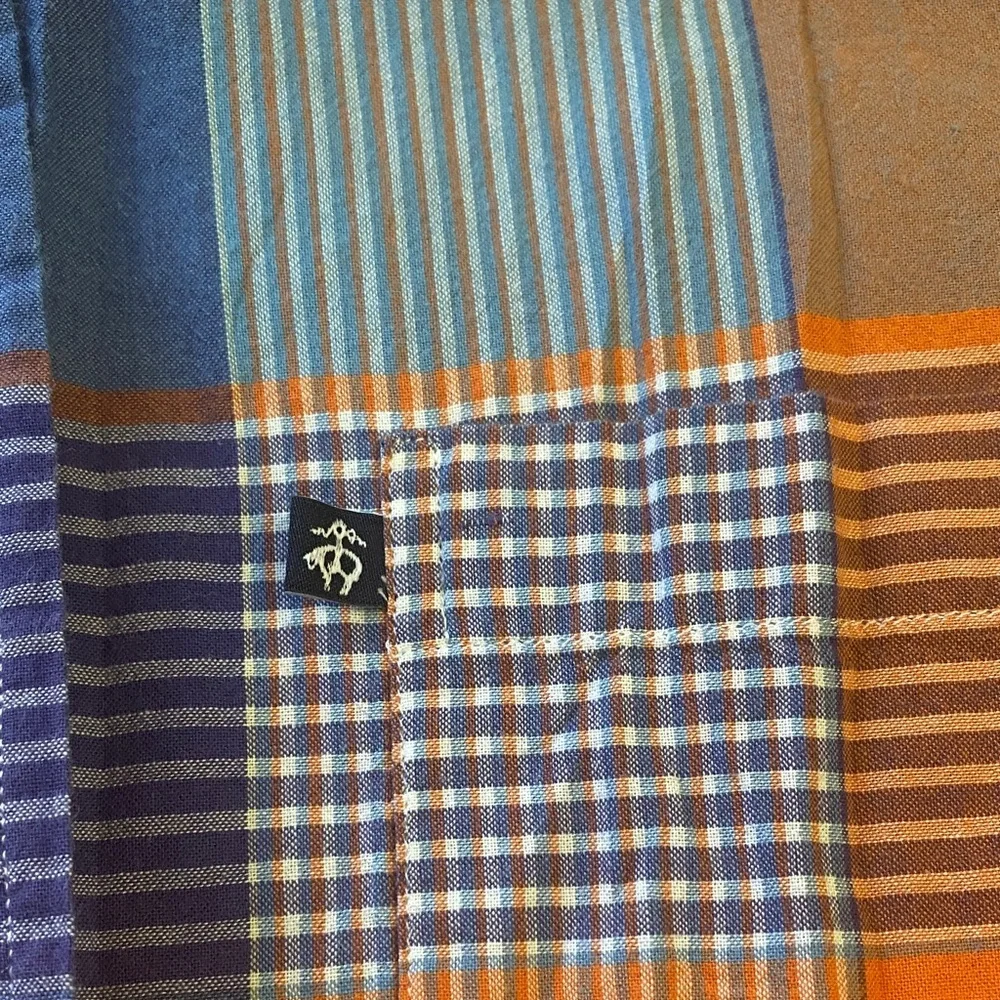 Brooks Brothers Orange and Blue Plaid Shirt - Picture 4 of 7